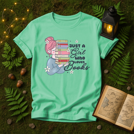 659 - JUST A GIRL WHO LOVES BOOKS