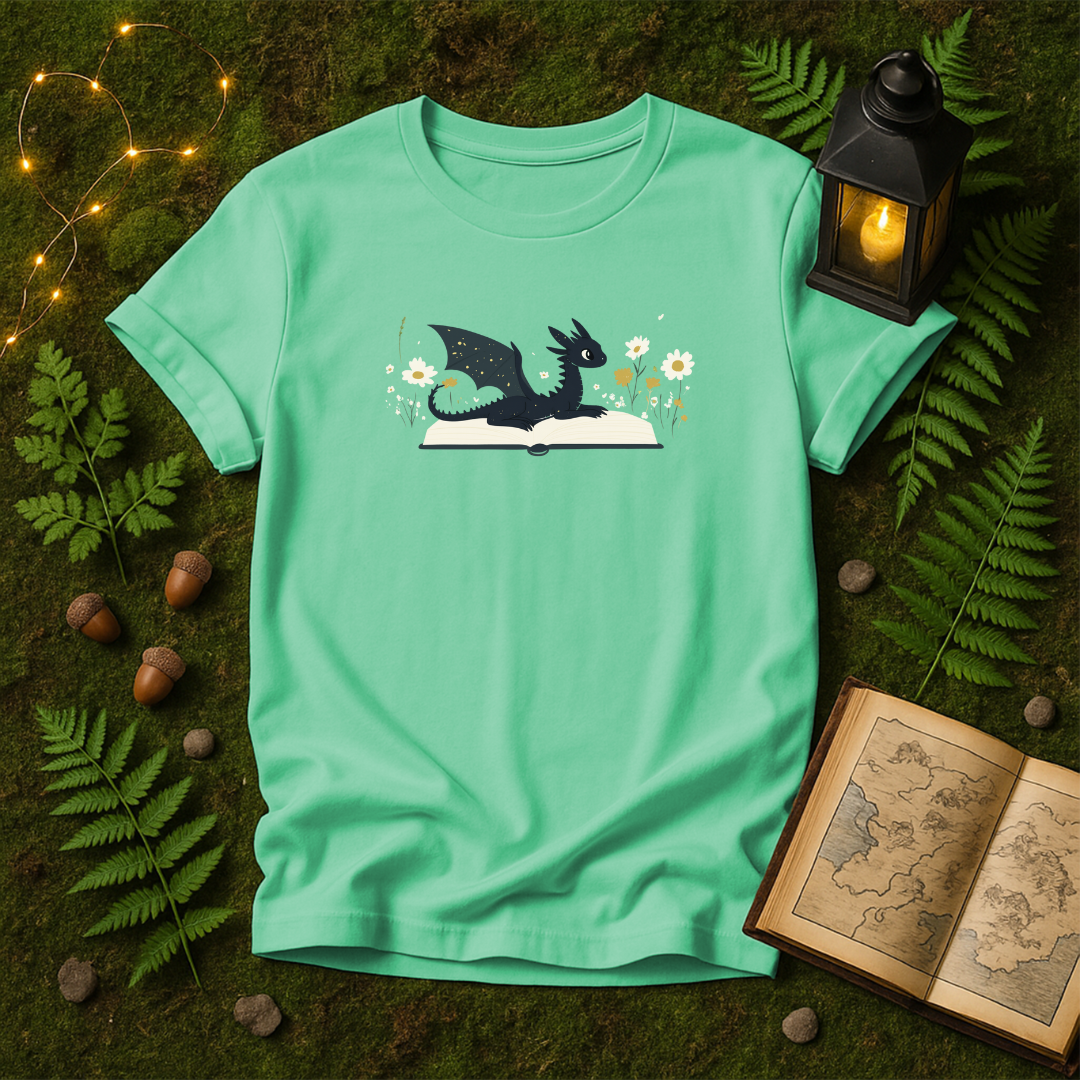 966 - LAYING BOOK DRAGON