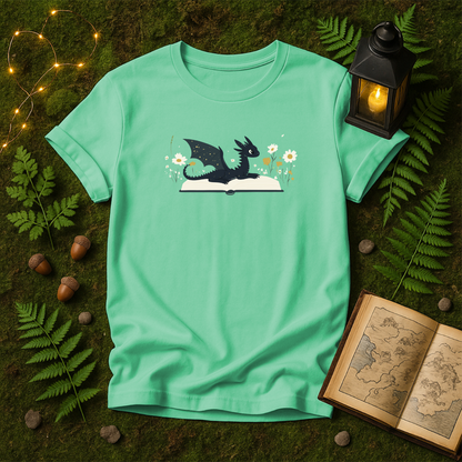 966 - LAYING BOOK DRAGON