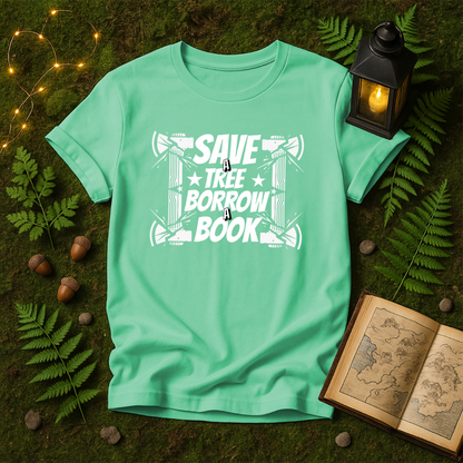 DESIGN 76 - SAVE A TREE BORROW A BOOK
