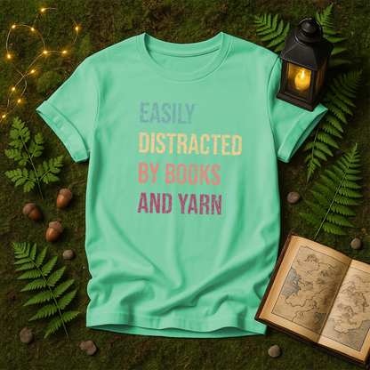 DESIGN 187 - EASILY DISTRACTED BY BOOKS AND YARN
