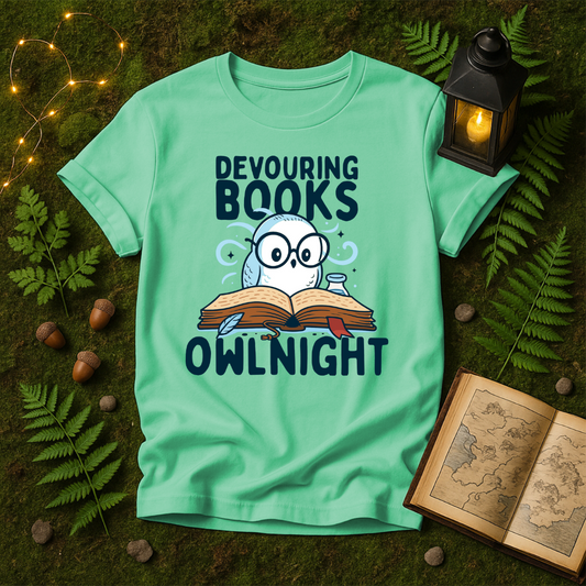 779 - DEVOURING BOOKS OWL NIGHT