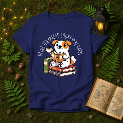 DESIGN 13 -  DRINK TEA READ BOOKS BE HAPPY