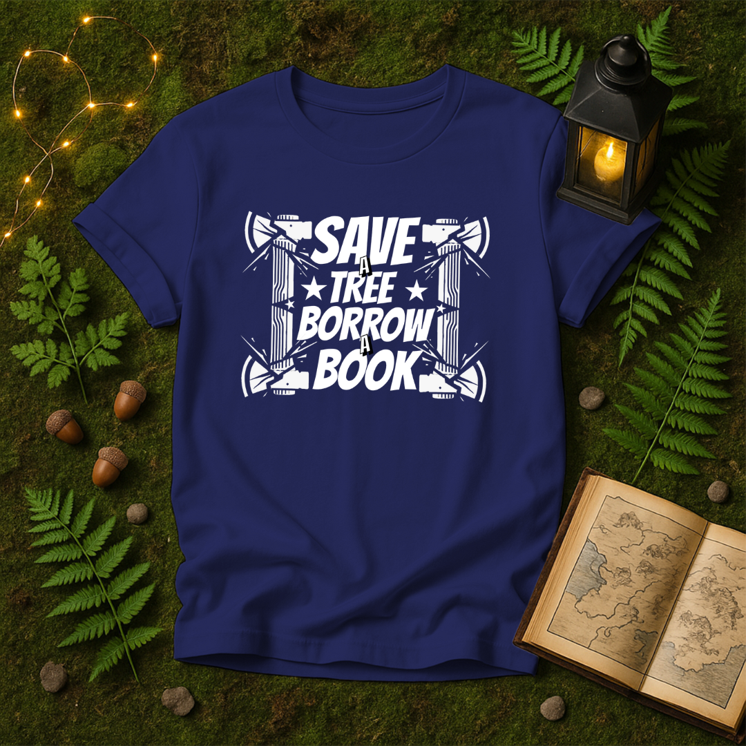 DESIGN 76 - SAVE A TREE BORROW A BOOK