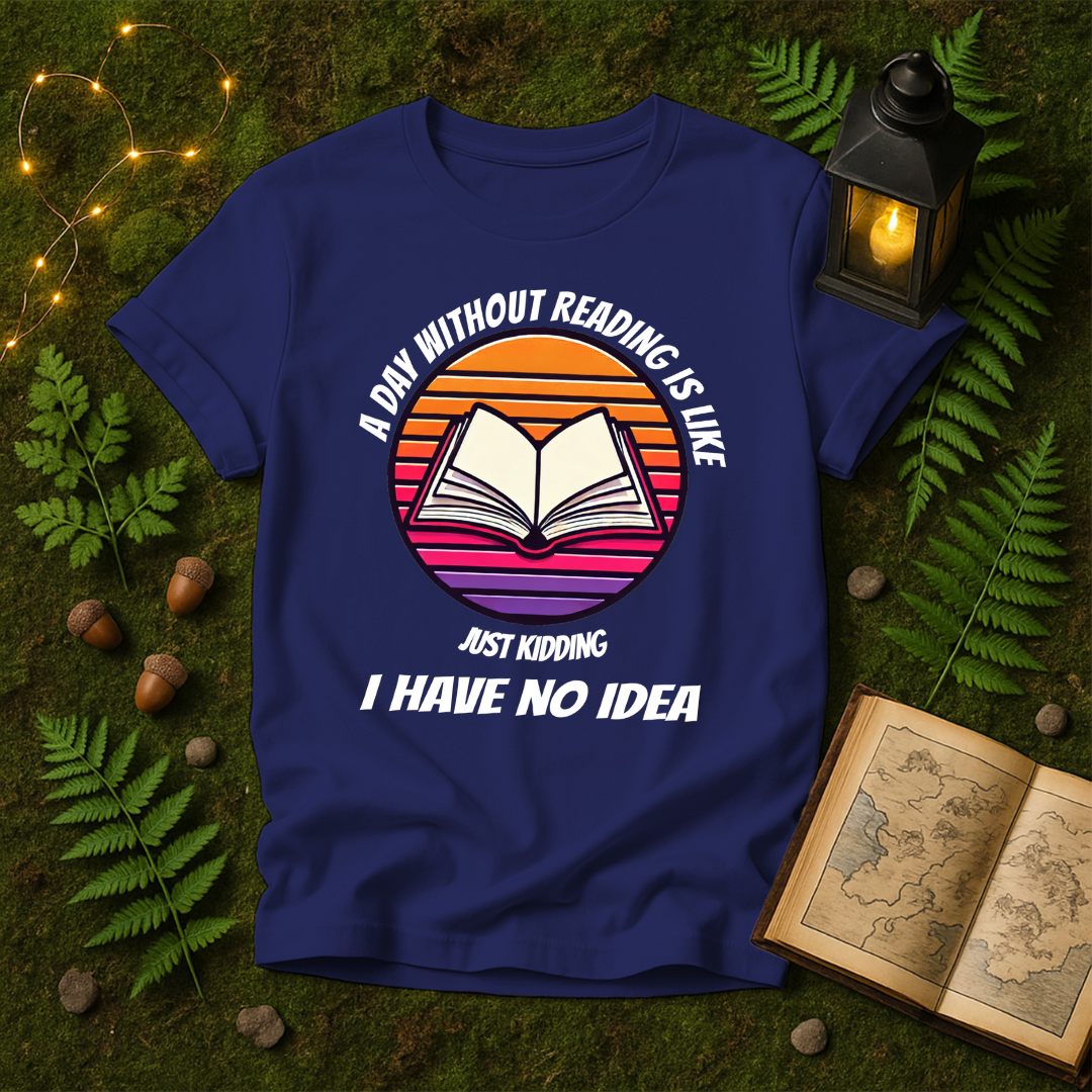 DESIGN 16 -  A DAY WITHOUT READING IS LIKE JUST KIDDING I HAVE NO IDEA