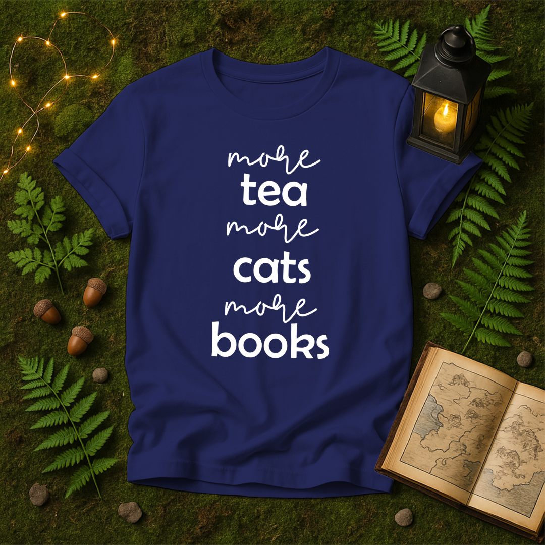 DESIGN 72 - MORE TEA MORE CATS MORE BOOKS