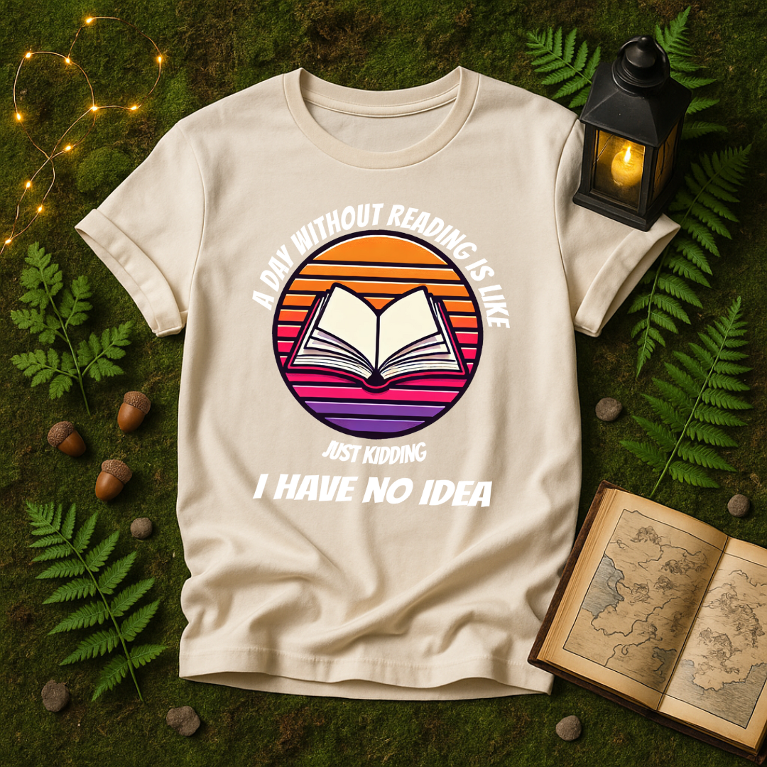 DESIGN 16 -  A DAY WITHOUT READING IS LIKE JUST KIDDING I HAVE NO IDEA