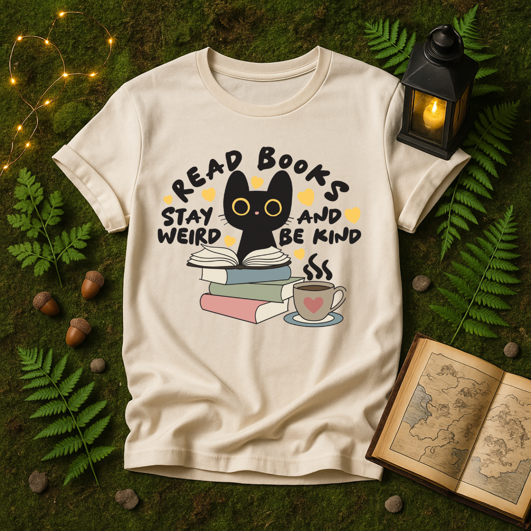 1052 - READ BOOKS STAY WEIRD BE KIND