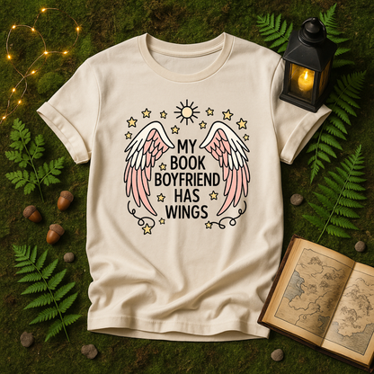 DESIGN 445 -  MY BOOK BOYFRIEND HAS WINGS