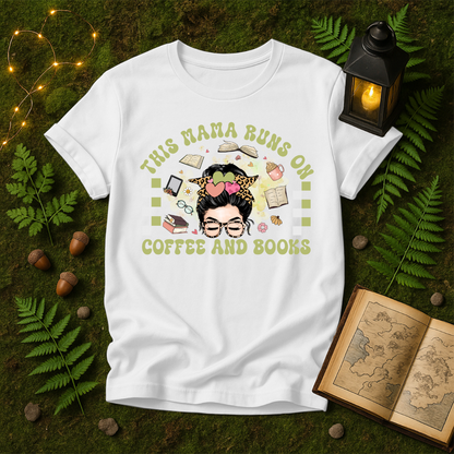 676 - THIS MAMA RUNS ON COFFEE AND BOOKS