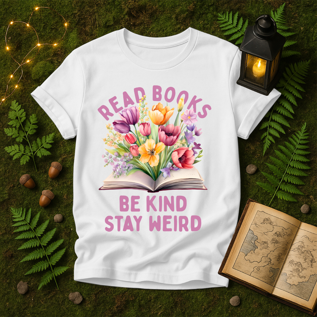 1086 - READ BOOKS BE KIND STAY WEIRD