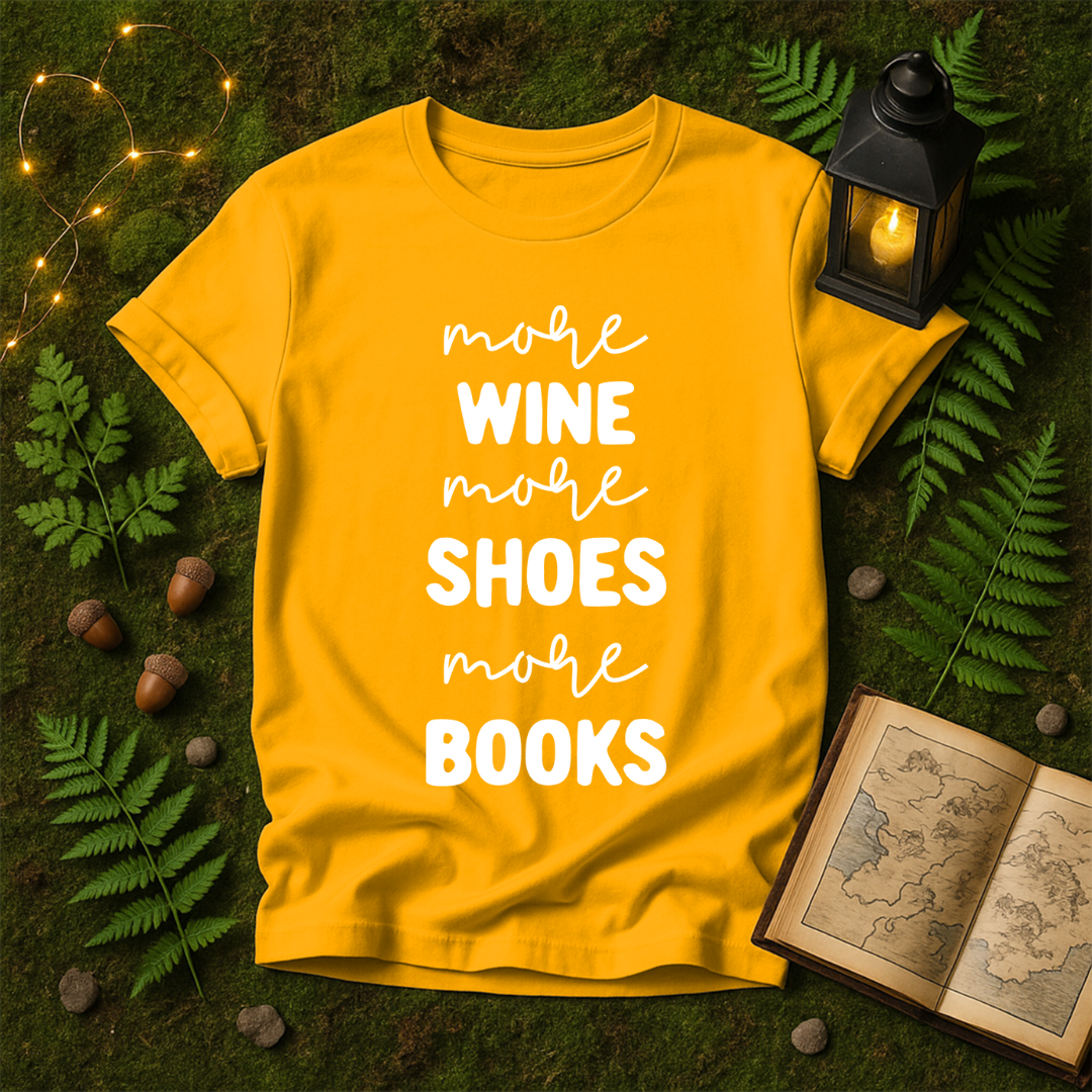 627 - WINE SHOES BOOKS