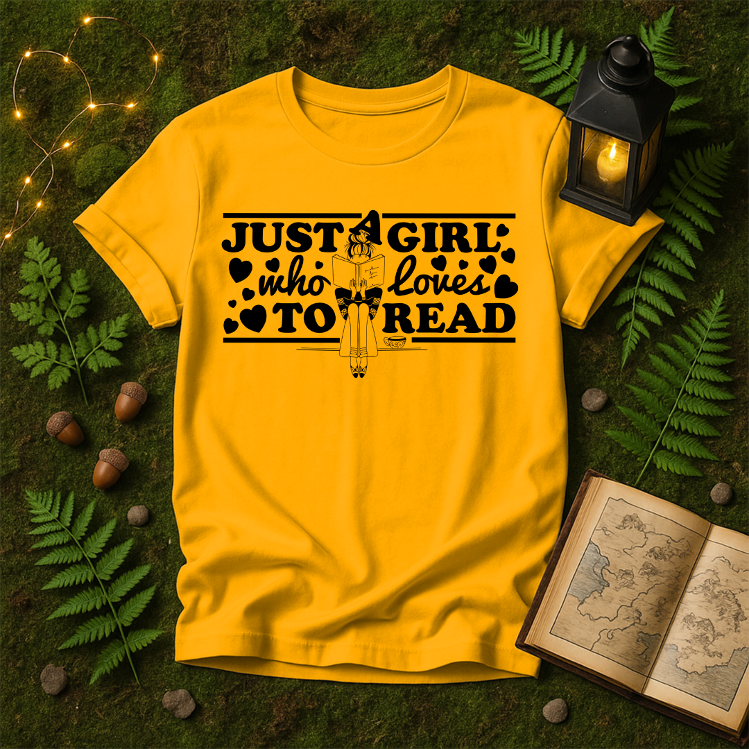 834 - JUST A GIRL WHO LOVES BOOKS