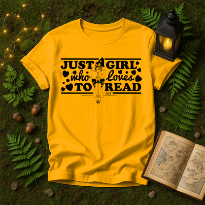 834 - JUST A GIRL WHO LOVES BOOKS