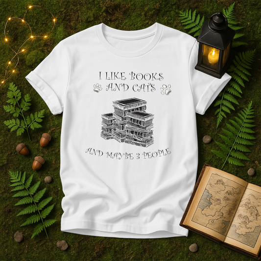 DESIGN 20 -  I LIKE BOOKS AND CATS AND MAYBE THREE PEOPLE
